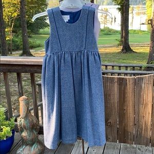 Never worn Strasburg blue wool dress